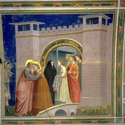De ontmoeting bij de Gouden Poort, ca. 1305